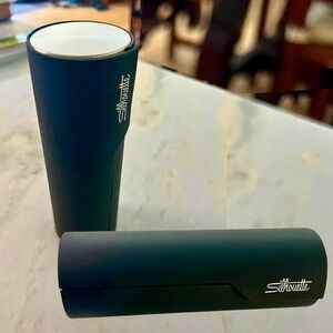 NEW STLYE! Authentic Silhouette Cylinder Eyeglasses Hard Case and Cloth